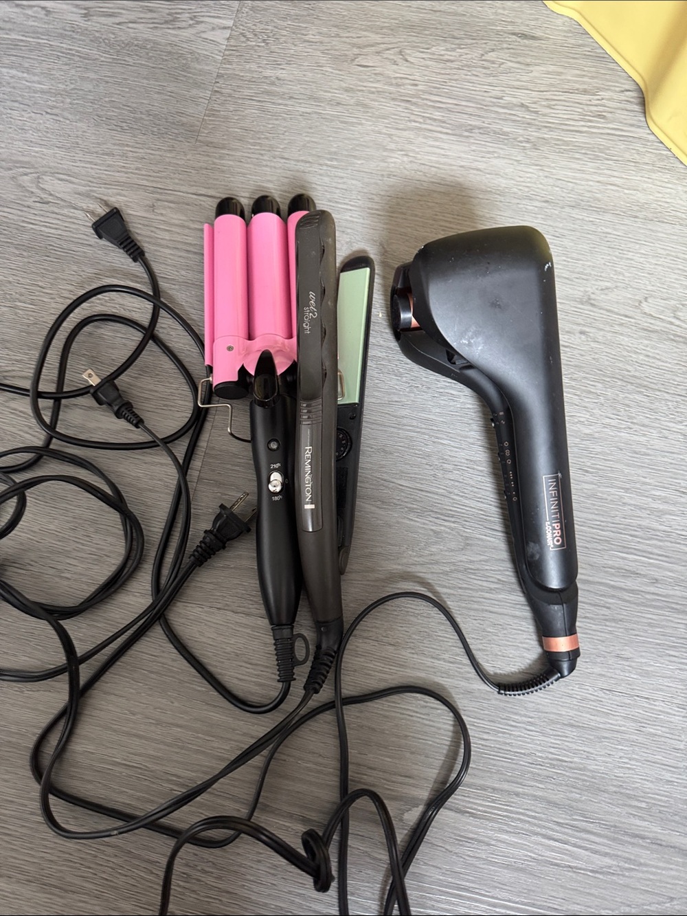 & Other Stories Pink and Black Hair Styling Tools Set